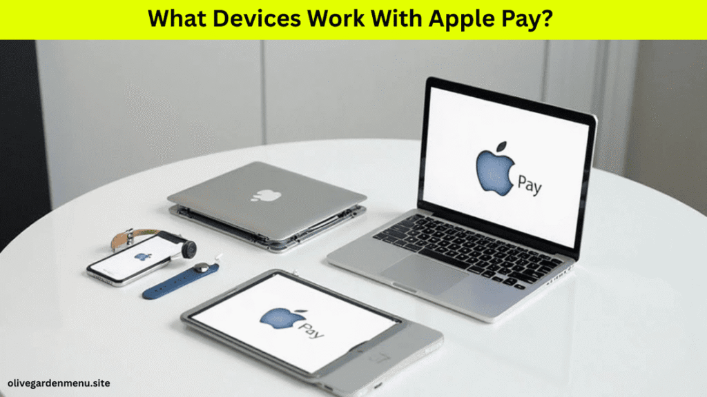 iPhone and Apple Watch with Apple Pay ready to use at Olive Garden, showing that does olive garden take apple pay with multiple devices