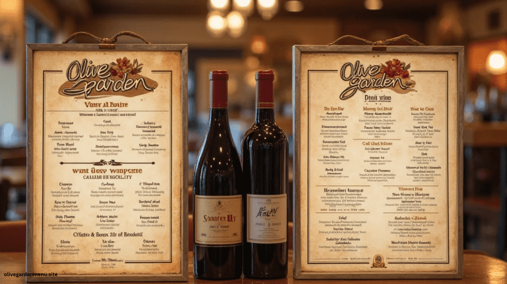 "Evolution of the Olive Garden Wines Menu from the 1990s to 2025"