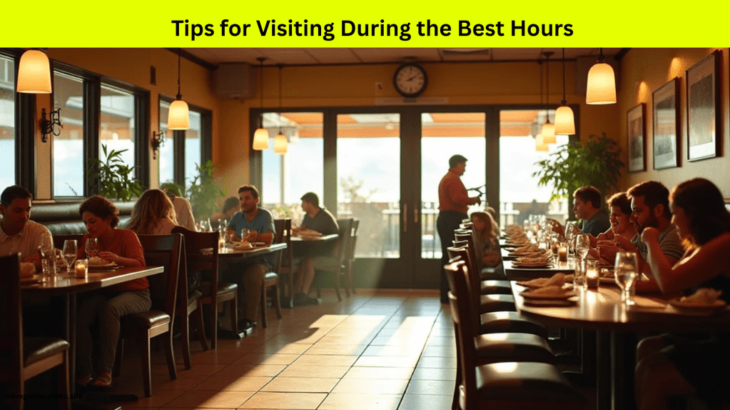 Quiet Olive Garden restaurant during best visiting hours with minimal crowd.