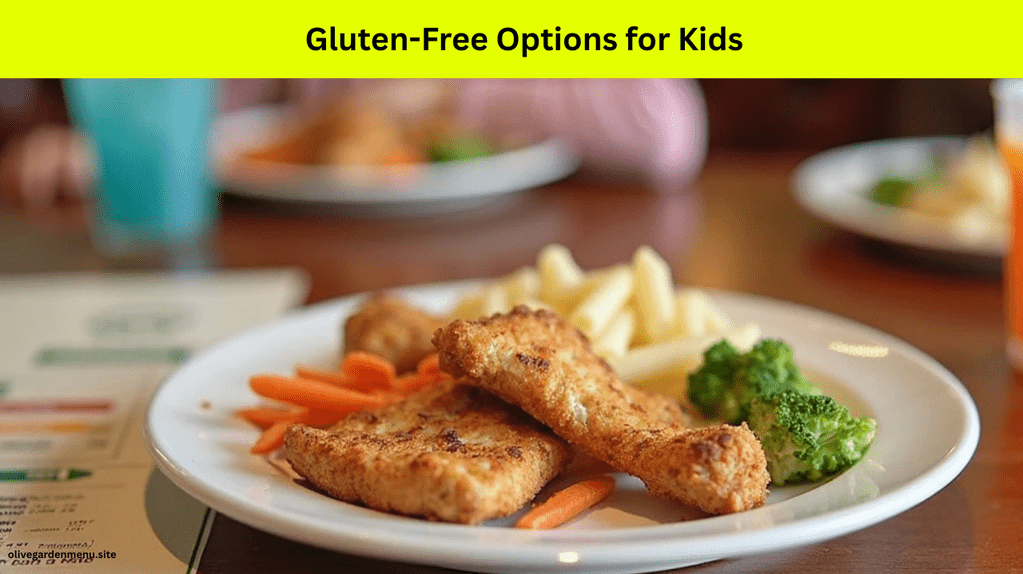 Gluten-free kids meal at Olive Garden with grilled chicken and pasta.