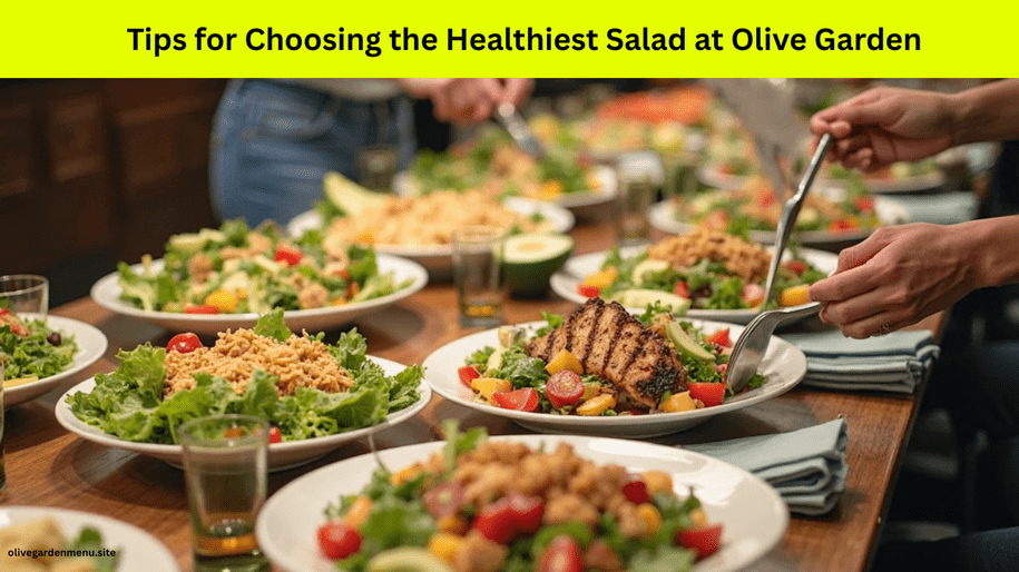 Tips for selecting the healthiest options from the Olive Garden Salad Menu with lighter ingredients