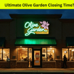 Late-night Olive Garden scene showing the restaurant near closing time