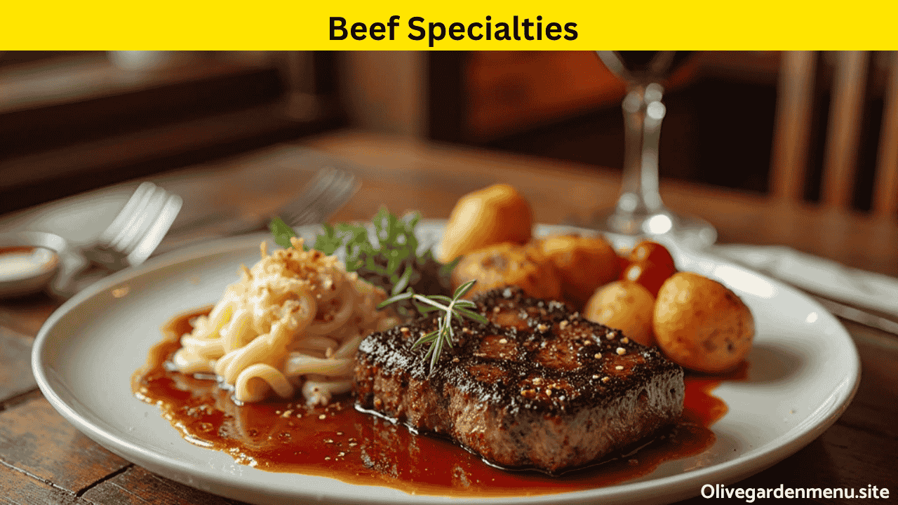 Juicy grilled steak with rosemary, garlic butter, and roasted vegetables on a white ceramic plate.