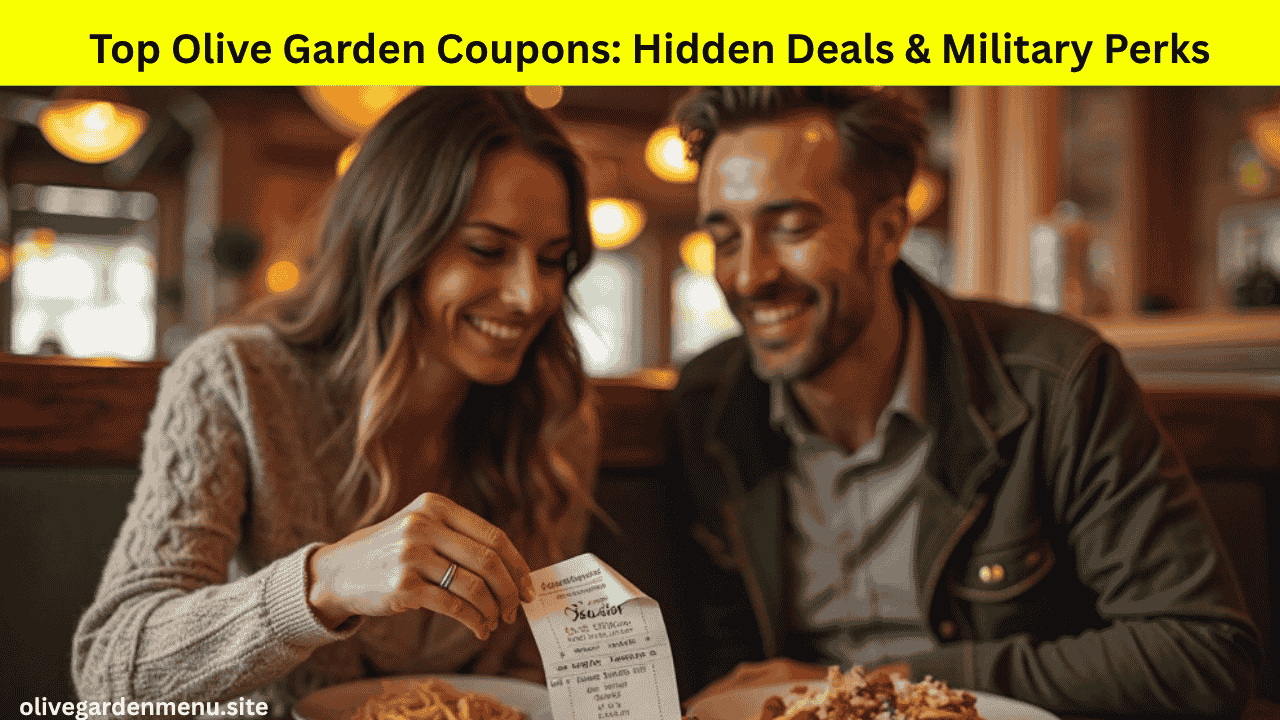 Happy diners using Olive Garden Coupons 2025 to enjoy an affordable Italian dinner with exclusive savings.