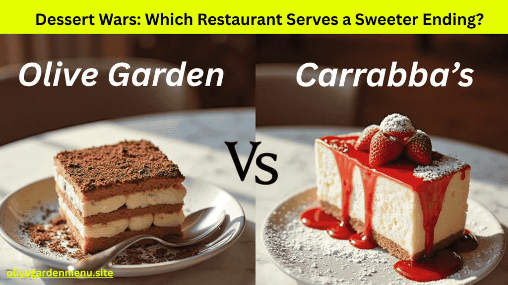 Olive Garden Tiramisu vs Carrabba’s Cheesecake dessert comparison