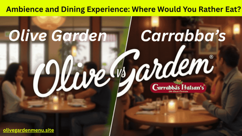 Interior dining comparison: Olive Garden vs Carrabba’s

