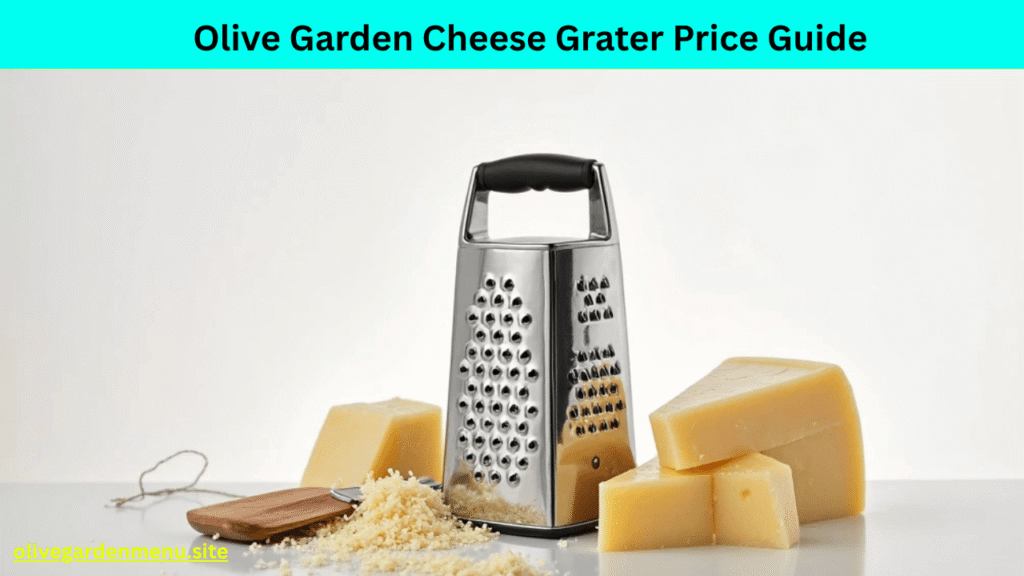 Olive Garden Cheese Grater product image with price tag.