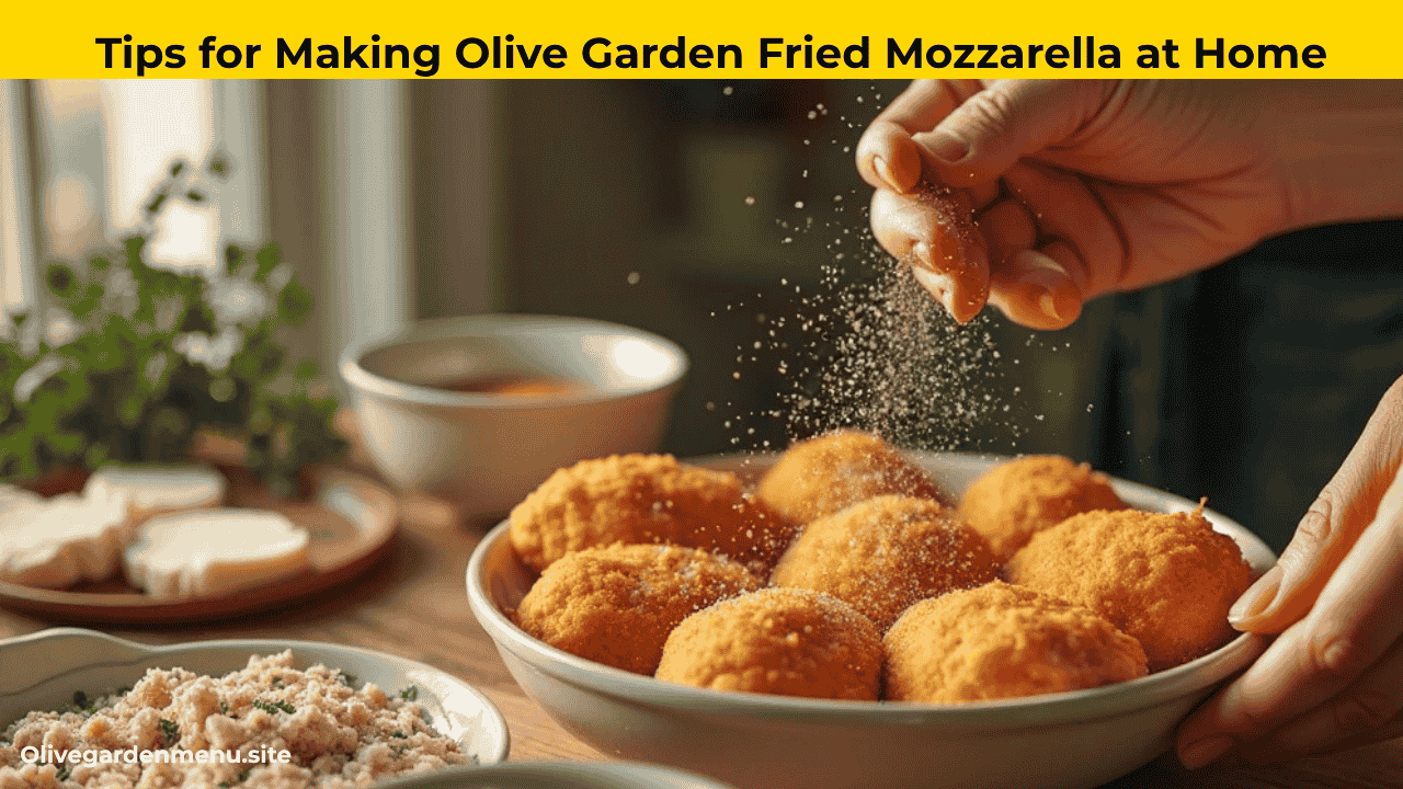 Tips for making Olive Garden Fried Mozzarella at home