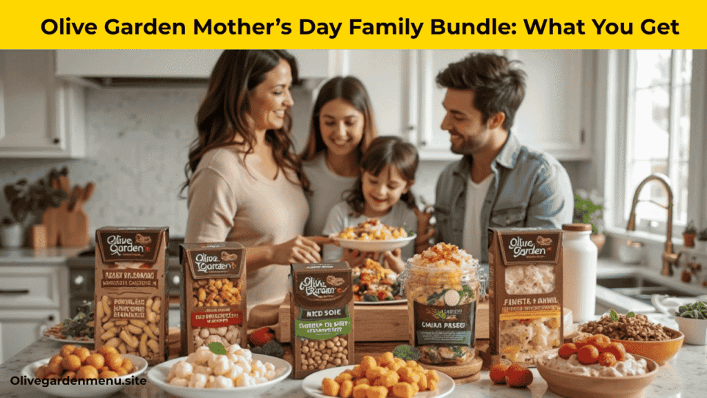 Olive Garden Mother’s Day Family Bundle ready-to-bake meal package for 2025.