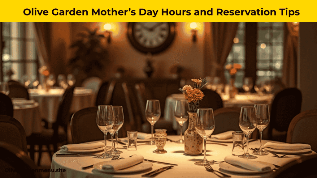 Olive Garden dining room set for Mother’s Day with reservation tips in 2025.