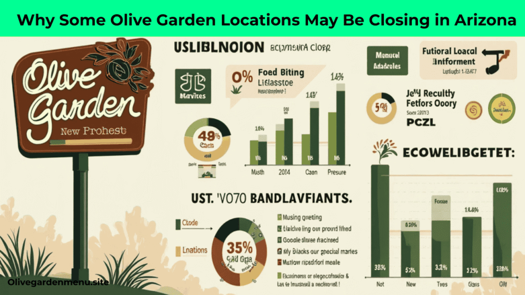 Infographic of economic factors influencing Olive Garden Arizona closures