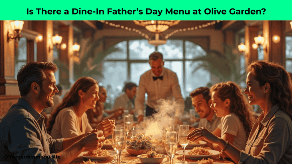 Olive Garden dine-in service on Father’s Day.