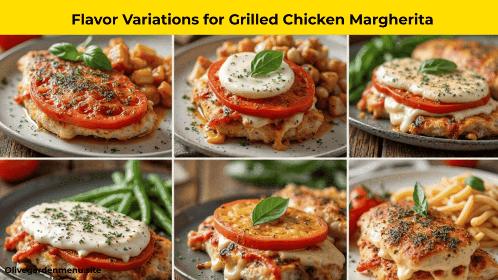“Different flavor variations of Olive Garden Grilled Chicken Margherita for 2025”