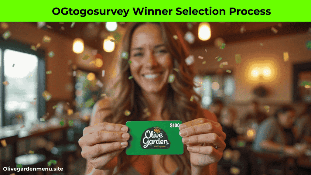 OGtogosurvey.com Olive Garden Sweepstakes Winner Celebration