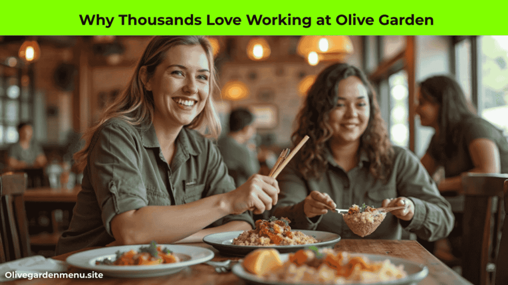 “Olive Garden employees enjoying benefits and career growth”