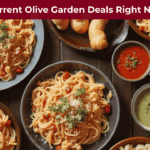 “Best Olive Garden Deals 2025 – colorful pasta, soups, breadsticks, and happy diners enjoying meals.”