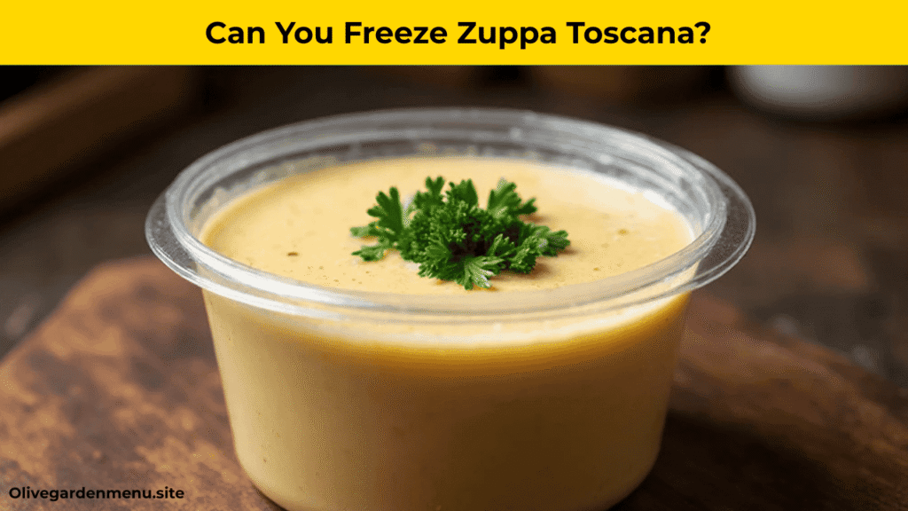 “How to freeze Olive Garden Zuppa Toscana Soup properly without losing flavor.”