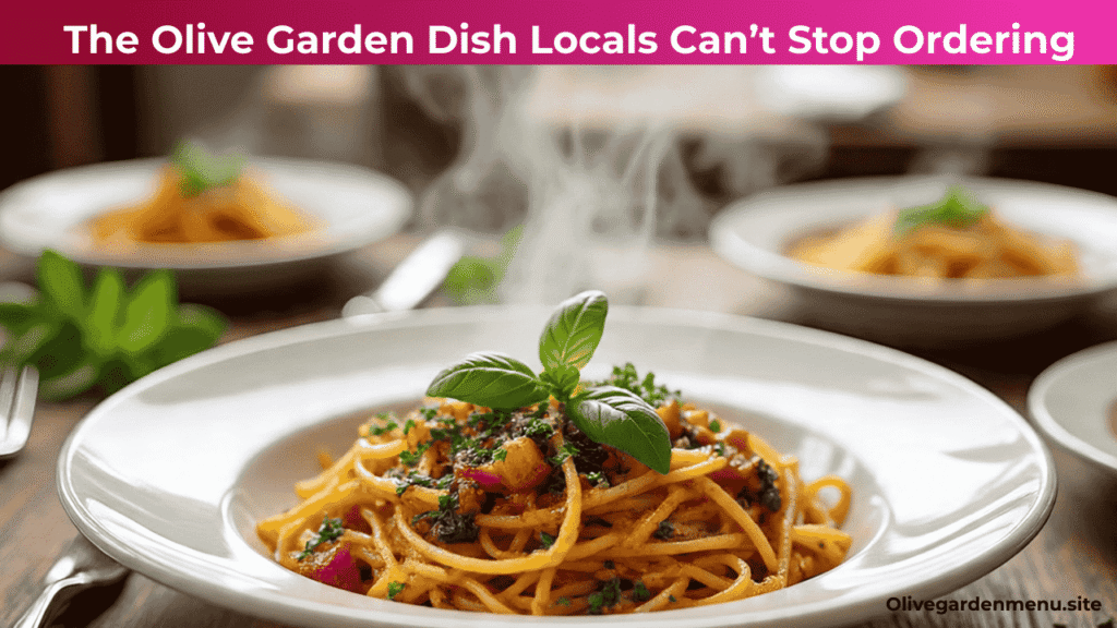 "Most popular Olive Garden Dish loved by locals, beautifully plated with fresh herbs and rich Italian flavors"