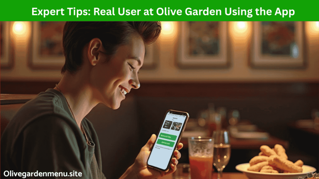 Tips for using Olive Garden app effectively