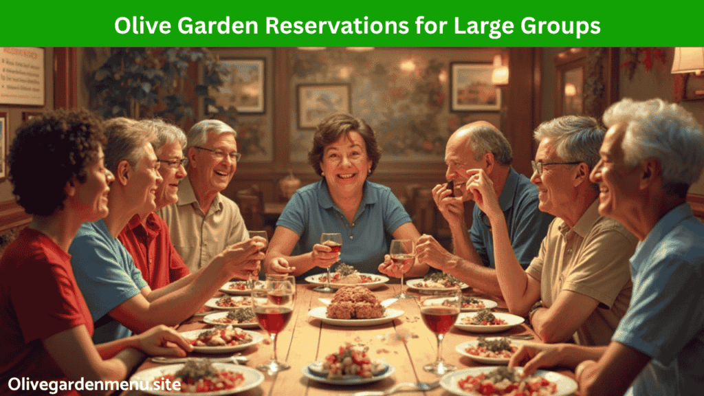 Guests arriving at Olive Garden with confirmed reservation