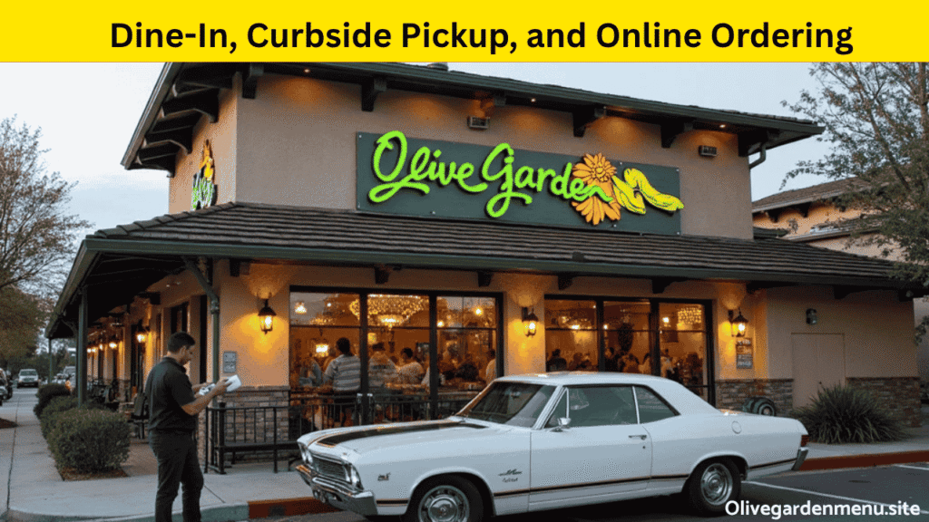 Olive Garden San Jose location offering dine-in, curbside, and online ordering services