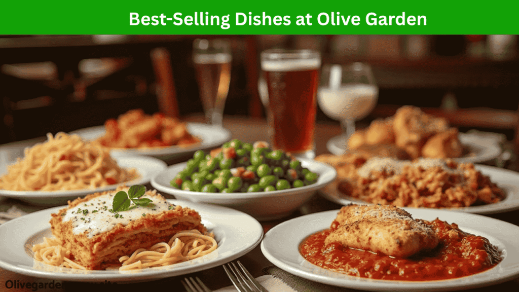 Four classic Olive Garden dishes served in an appealing spread.