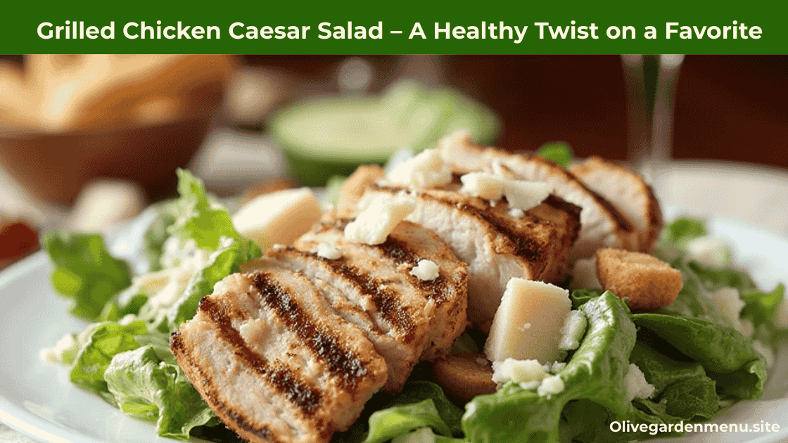 “Olive Garden grilled chicken Caesar salad under 500 calories.”