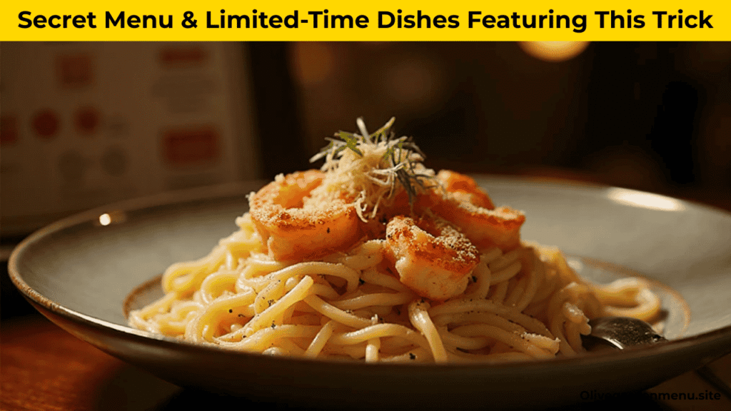 Olive Garden hidden pasta secret menu limited-time dish.

