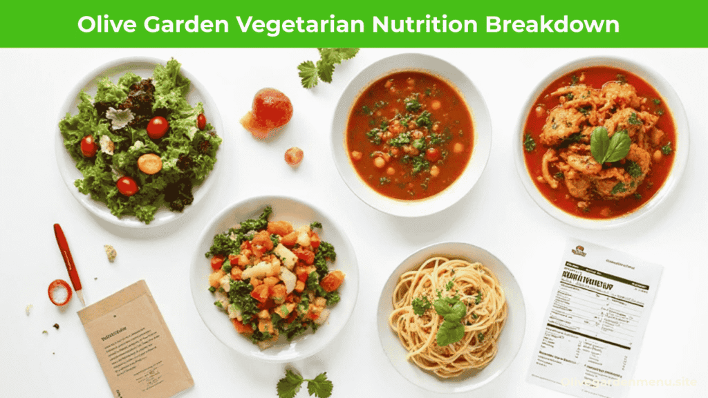 Olive Garden Hidden Vegetarian Gems – Nutrition breakdown of vegetarian menu items.