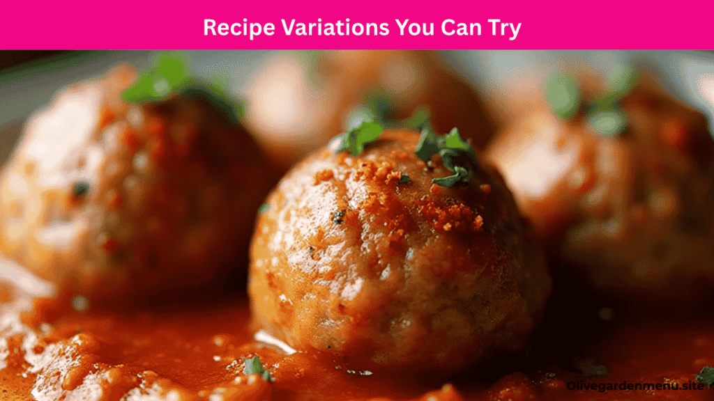 Spicy Italian Olive Garden Meatball Recipe variation