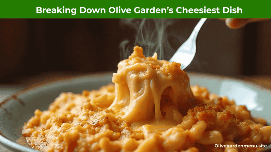 "Breaking down Olive Garden’s Cheesiest Dish with layers of melted cheese and pasta."