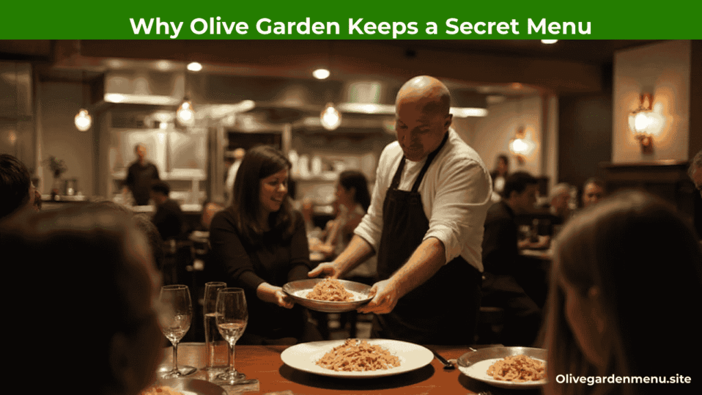 Selection of hidden Italian dishes from the Olive Garden Secret Menu on a rustic table.