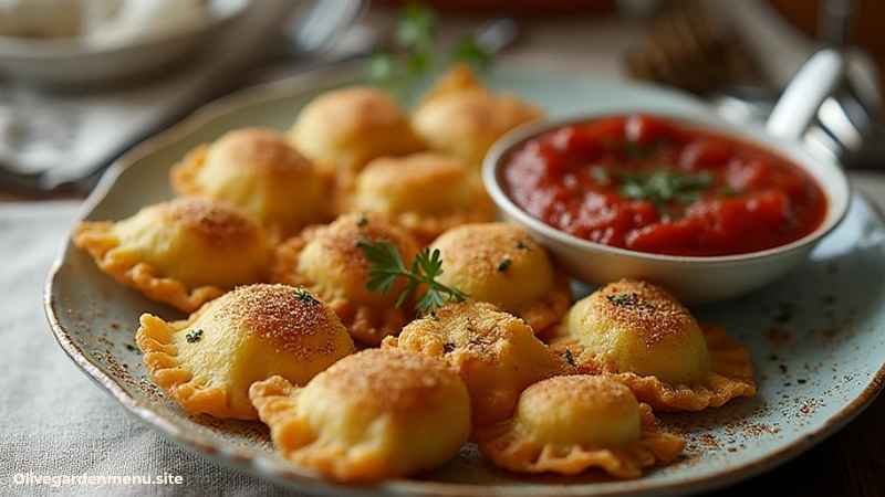 Olive Garden Menu Toasted Ravioli Appetizer