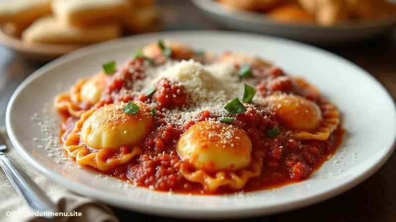 Olive Garden Menu Cheese Ravioli Family-Style