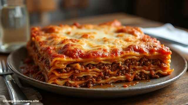 Olive Garden Menu Lasagna Classico Family-Style