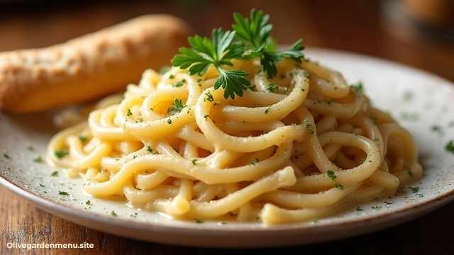 Olive Garden Menu Fettuccine Alfredo Family-Style