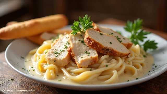 Olive Garden Menu Chicken Alfredo