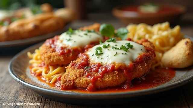 Olive Garden Menu Chicken Parmigiana Classic Entrée
