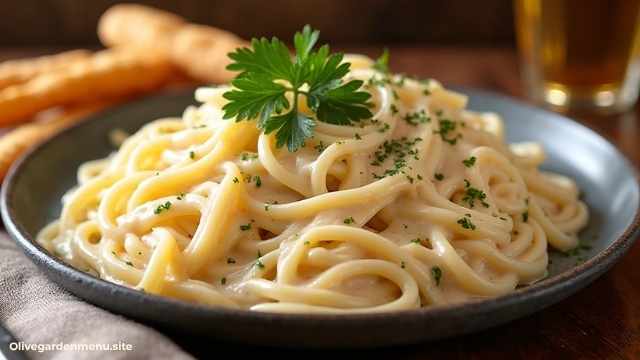 Olive Garden Menu Fettuccine Alfredo Vegetarian Classic Entrée
