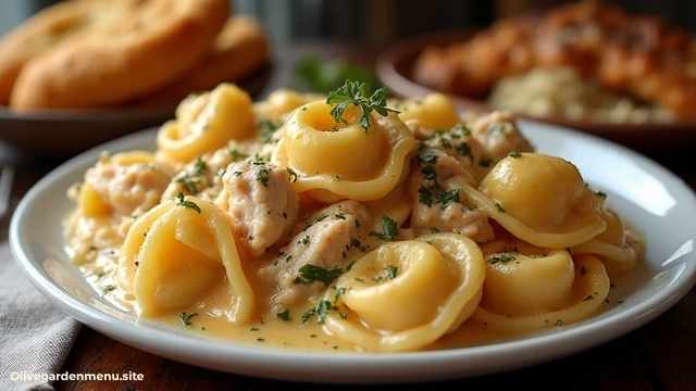 Olive Garden Menu Chicken Tortelloni Alfredo Classic Entrée