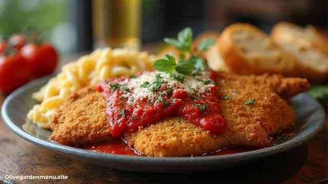 Olive Garden Menu Chicken Parmigiana Classic Entrée Family-Style