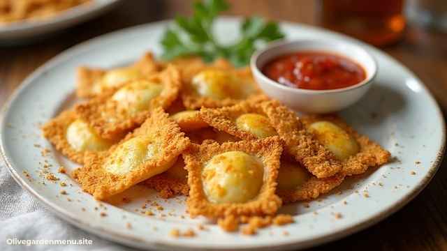 Olive Garden Menu Toasted Ravioli Appetizer