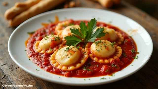Olive Garden Menu Cheese Ravioli Lunch-Sized Favorites