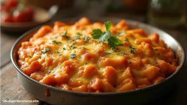 Olive Garden Menu Five Cheese Ziti al Forno Lunch-Sized Favorites